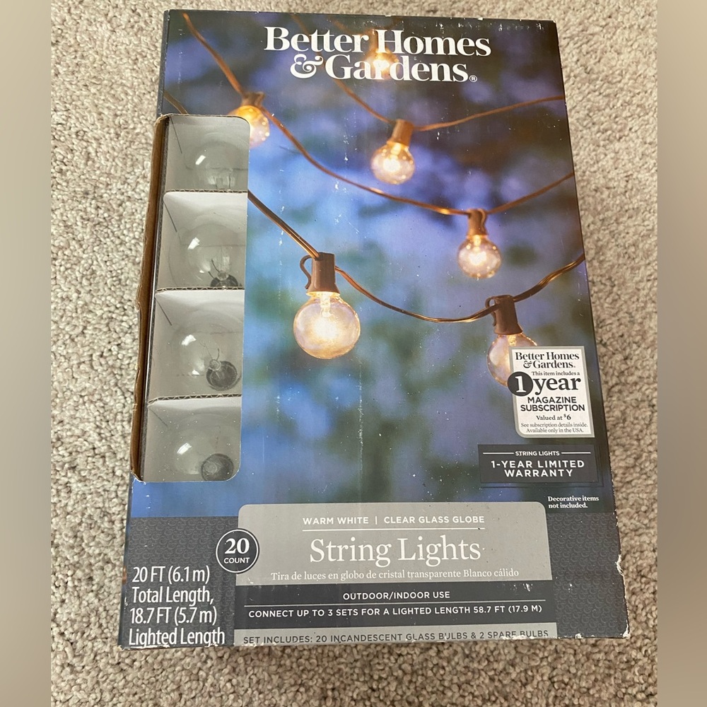 Outdoor Globe String Lights